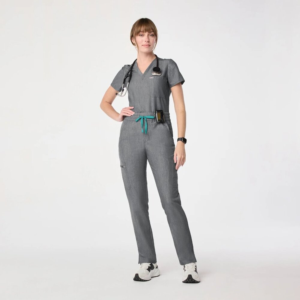 Figs Grey Technical Scrub PANTS ONLY Women’s Med